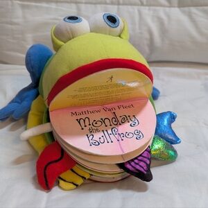 Monday The Bullfrog Plush Puppet Book By Matthew Van Fleet